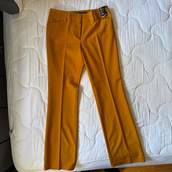 New York & Company Mustard Boot Cut Pants - Picture 10 of 11
